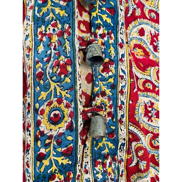 Vintage 1970s Karavan Hooded Tunic Top, Size Small, Made in Pakistan, Paisley Pr - Picture 5 of 9